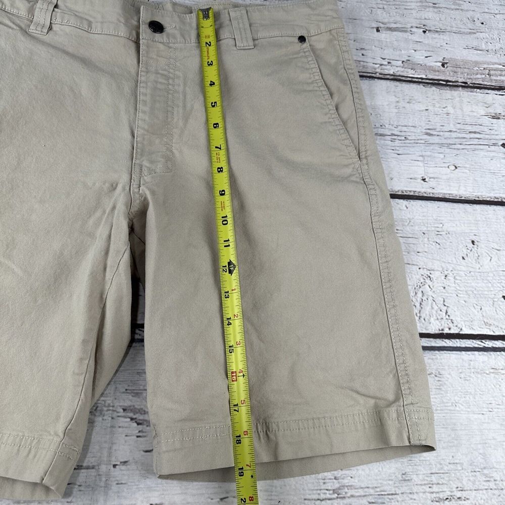Columbia Men's Shorts Khaki Tan Lightweight Size 34/10 Hike Cotton Elastane Flaw - Picture 4 of 10